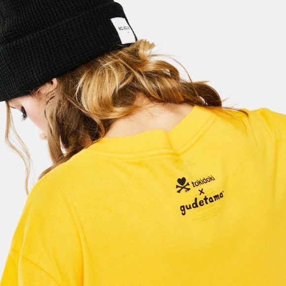 Tokidoki Gudetama "I Don't Want to Do Anything"  Gold Yellow Shirt XXXL - Picture 8 of 8
